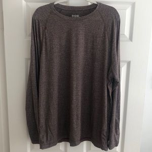 Rhone Reign Long Sleeve XXL Black Coffee Heather